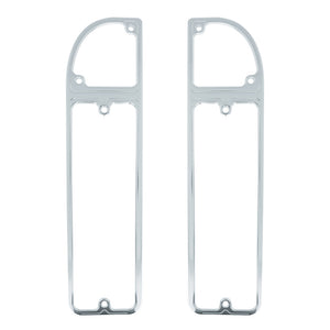 CLEAR ANODIZED BILLET ALUMINUM TAIL LIGHT BEZELS FOR 1967-1972 CHEVROLET & GMC FLEETSIDE TRUCKS (PAIR)