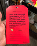 OK USED CAR  HANG TAG   NEW ITEM