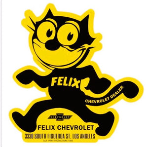 FELIX CHEVROLET DECAL    PEEL OFF