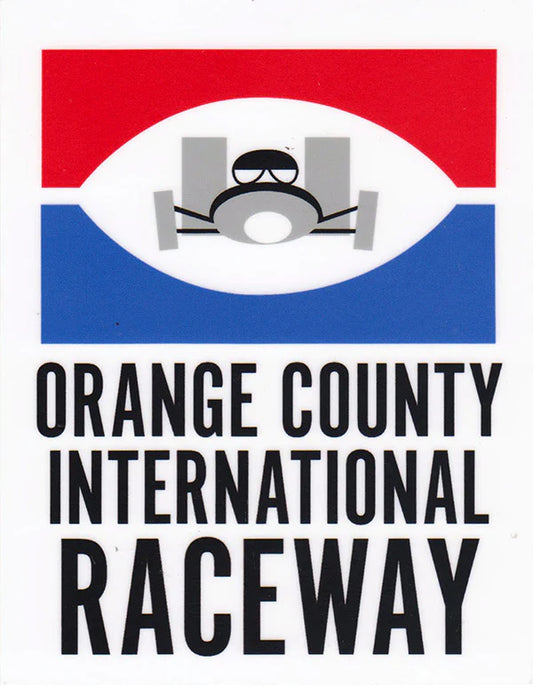 ORANGE COUNTY RACE WAY DRAG RACING STICKER.