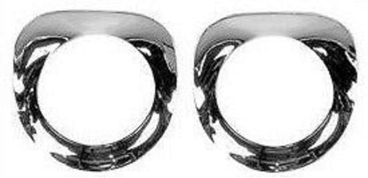 HEADLIGHT BEZELS  CHROME CHEVROLET TRUCK 1955 1956 1957 1 PAIR