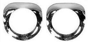 HEADLIGHT BEZELS  CHROME CHEVROLET TRUCK 1955 1956 1957 1 PAIR