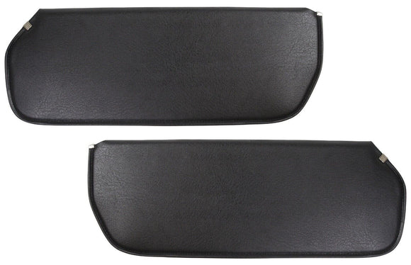 1973 74 75 76 77 78 79 80 TO 1987 CHEVROLET TRUCK SUN VISOR PADS IN BLACK 1 PR