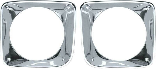 HEADLIGHT BEZELS 1967 1968 CHEVROLET TRUCK