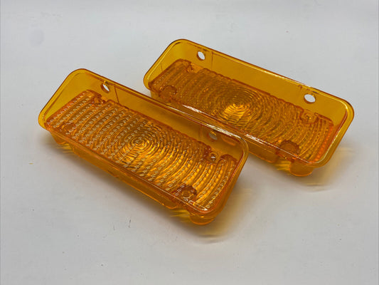 PARKING LIGHT LENS CHEVROLET TRUCK 1971 1972 AMBER 1 PAIR