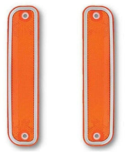 1973-1980 CHEVY/GMC C10/K5 BLAZER SIDE MARKER IN AMBER 1 PAIR WITH TRIM