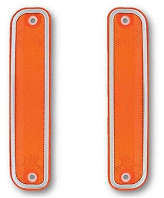 1973-1980 CHEVY/GMC C10/K5 BLAZER SIDE MARKER IN AMBER 1 PAIR WITH TRIM