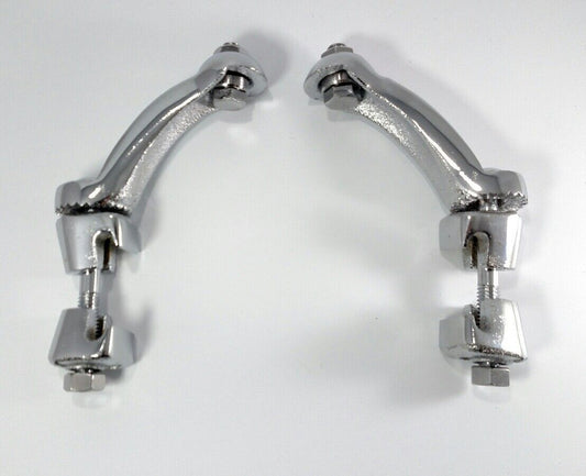 UNIVERSAL FOG LIGHT BRACKETS CHROME 1 PAIR