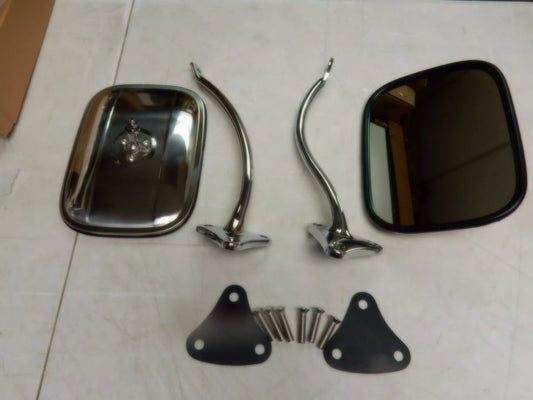 1955 1956 1957 1958 1959 CHEVROLET TRUCK EXTERIOR MIRROR KIT SQUARE MIRROR HEAD