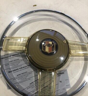 BANJO STEERING WHEEL HORN CAP AND RING CHEVROLET FLEETLINE 1947 1948 NEW