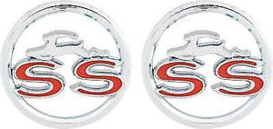 1962 Impala SS Quarter Panel Emblems 1 PAIR NEW IN THE PACKAGE