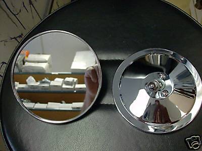 1940 THRU 1972 CHEVROLET TRUCK SIDE MIRROR SMOOTH 5 INCH CHROME GMC ALL MODELS