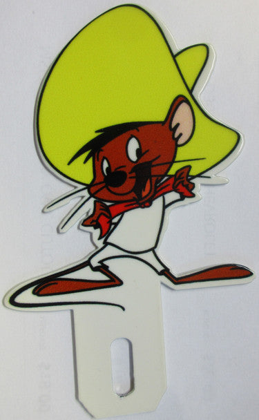 SPEEDY GONZALES LICENSE PLATE TOPPER