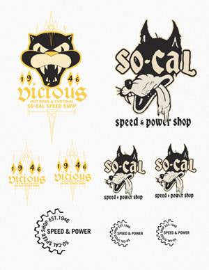 SoCal Speed Shop Vicious/Wolf Decal Sheet