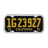 Chrome 1940-55 California License Plate Frame