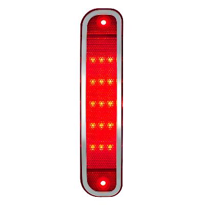 Red LED Side Marker With Stainless Steel Trim for 1973-80 Chevrolet & GMC Truck