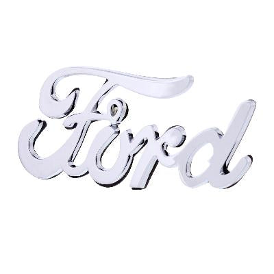 Chrome Vintage “Ford” Script Emblem