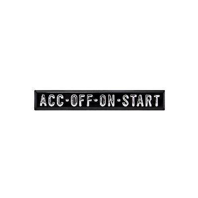 ACC-OFF-ON-START Ignition Plate for 1967-72 Chevy & GMC Truck