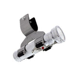 Chrome Vintage LED Flashlight with Holder