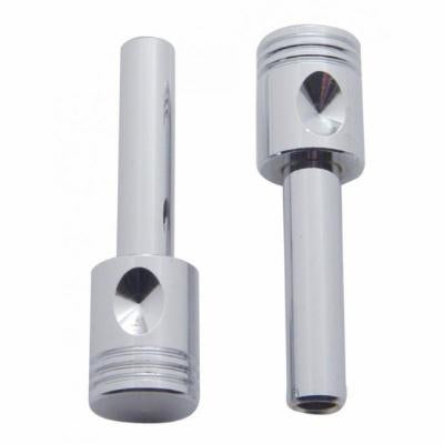 Chrome Piston Door Lock Knobs (2pc)