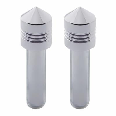 Chrome Pointed Door Lock Knobs (2pc)