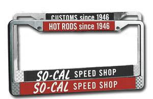 SoCal Speed Shop License Plate Frame