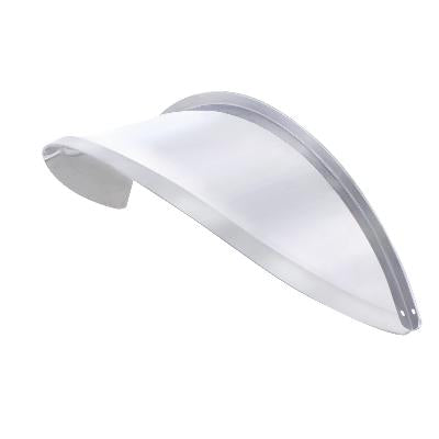 Chrome Headlight Visor with Rise Lip 7” 1 PAIR